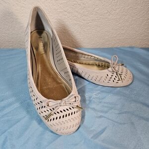 Lauren Taupe Abbie Ballet Flats Size 7